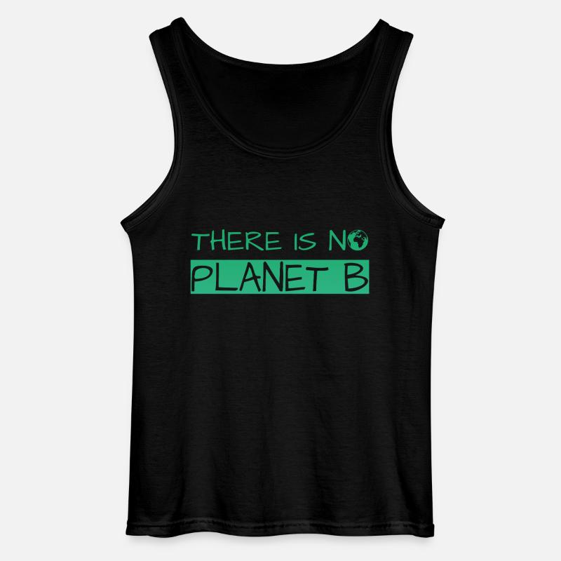 there is no planet b - Gildan Männer Tank Top - Schwarz