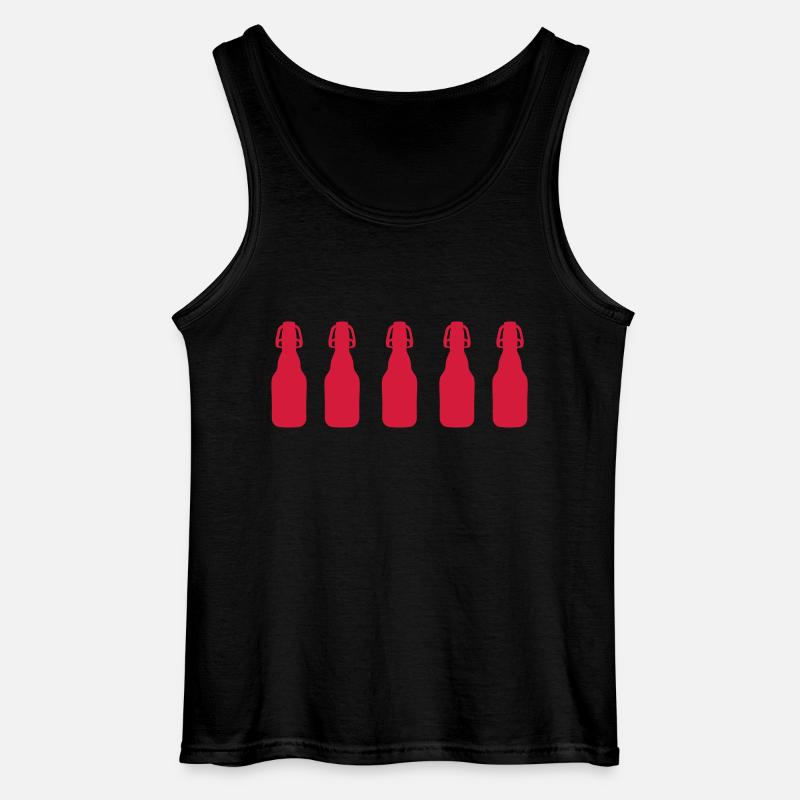 bier - Gildan Männer Tank Top - Schwarz
