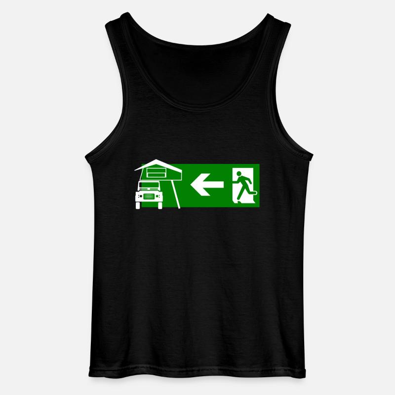Dachzelt Exit - Gildan Männer Tank Top - Schwarz