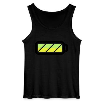 battery - Gildan Men’s Tank Top - black - Front - AI Model Male 185 dark (185cm)