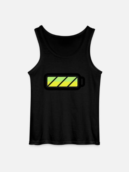 battery - Gildan Men’s Tank Top - black