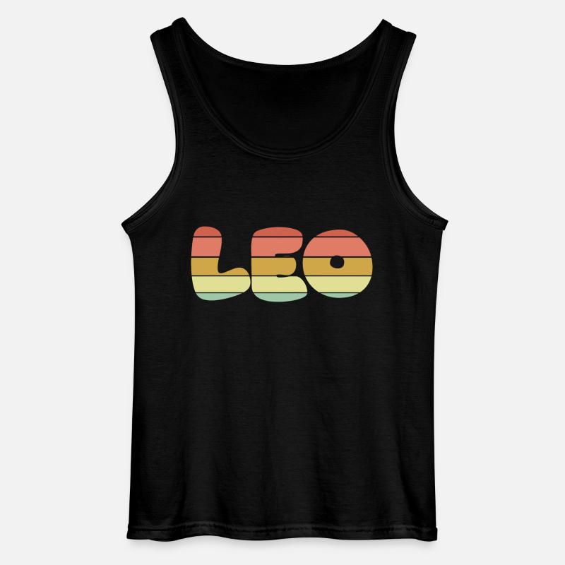 Leo sunset texture - Gildan Männer Tank Top - Schwarz