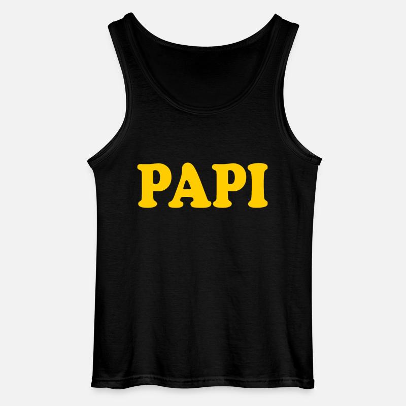 Papi - Gildan Men’s Tank Top - black