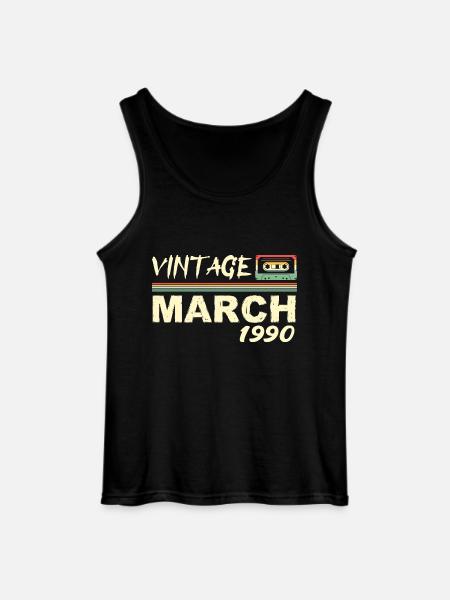 March 1990 - March 1990 - Gildan Men’s Tank Top - black