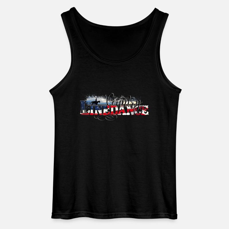 KL_linedance68 T-Shirt - Gildan Männer Tank Top - Schwarz