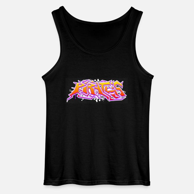Pirates Graffiti - Gildan Männer Tank Top - Schwarz