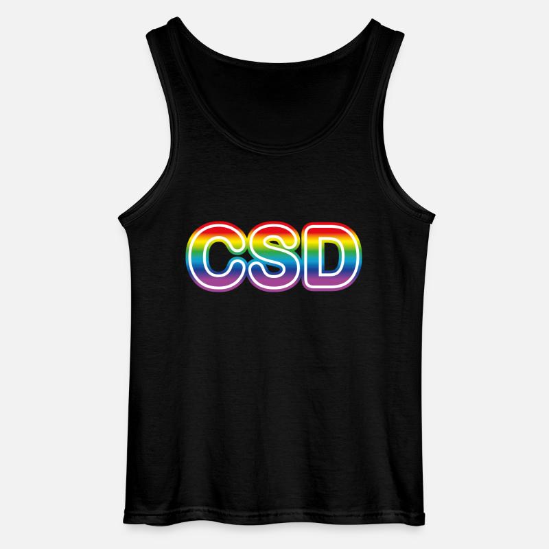 CSD Logo - Gildan Männer Tank Top - Schwarz