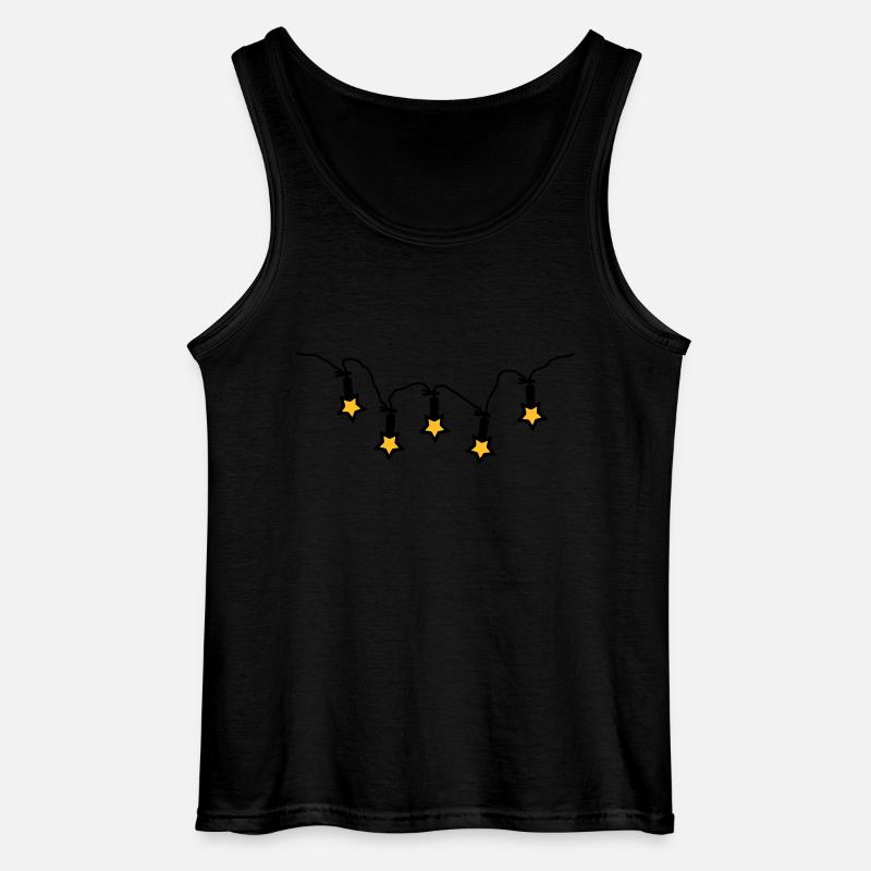 Light chain - Stars - V2 - Gildan Men’s Tank Top - black
