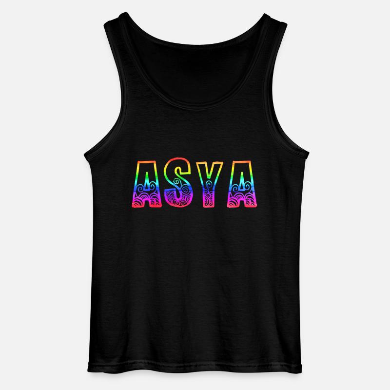 asya rs regenbogen - Gildan Männer Tank Top - Schwarz
