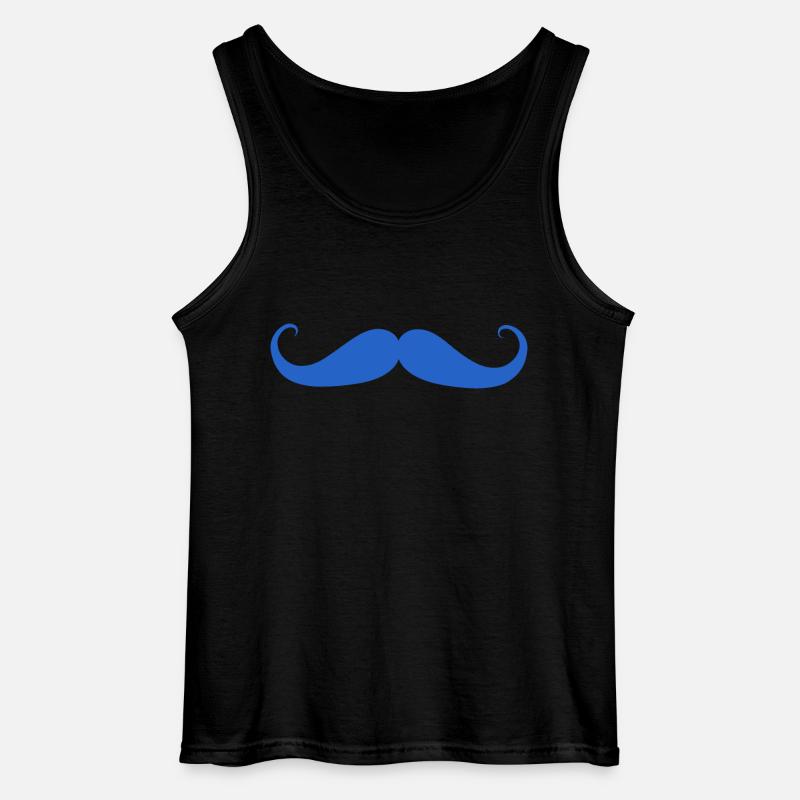 Prostatakrebs Bewusstsein Schnurrbart - Gildan Männer Tank Top - Schwarz
