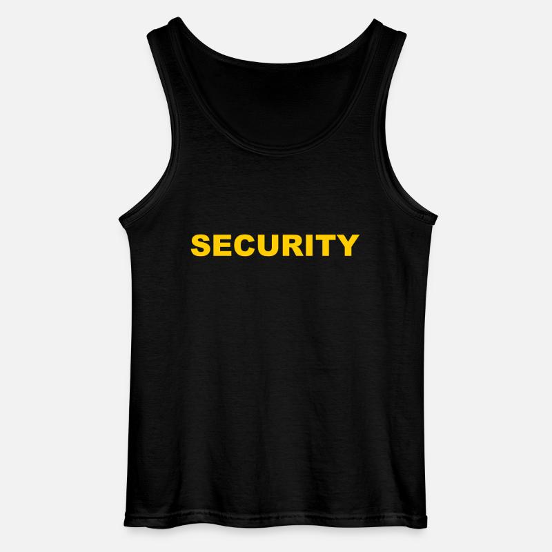 Security - Sicherheitsdienst - Türsteher - Gildan Männer Tank Top - Schwarz
