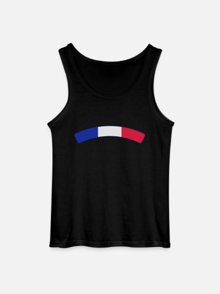 France Français Française French Frankreich - Gildan Men’s Tank Top - black