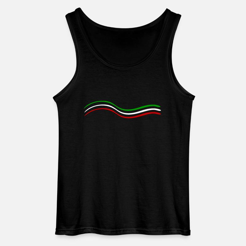 Grün Weiß Rot - Gildan Männer Tank Top - Schwarz