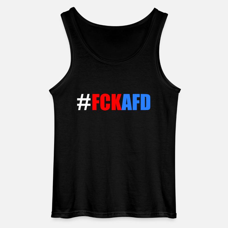 Fck afd - Gildan Männer Tank Top - Schwarz