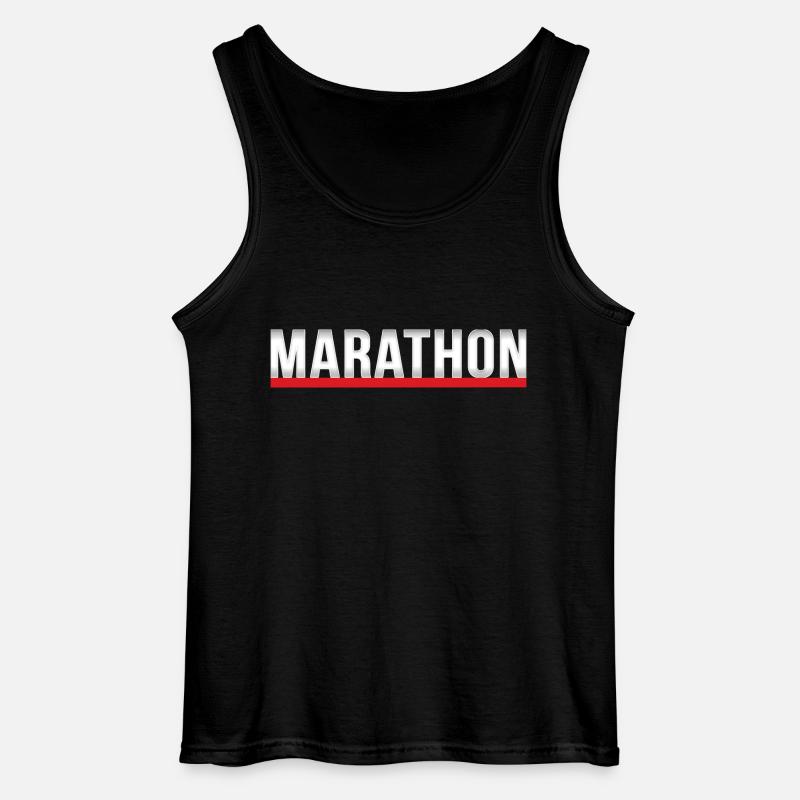 Marathon - Gildan Männer Tank Top - Schwarz
