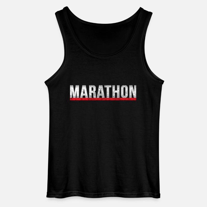 Marathon - Gildan Männer Tank Top - Schwarz