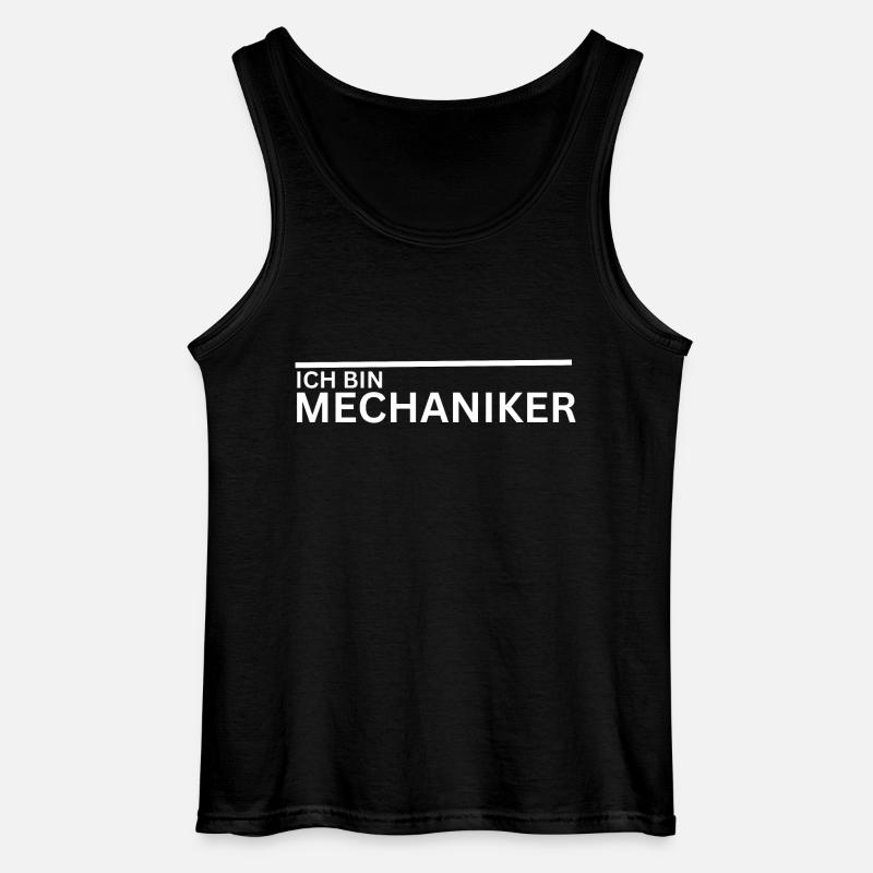 ich bin mechaniker - Gildan Männer Tank Top - Schwarz