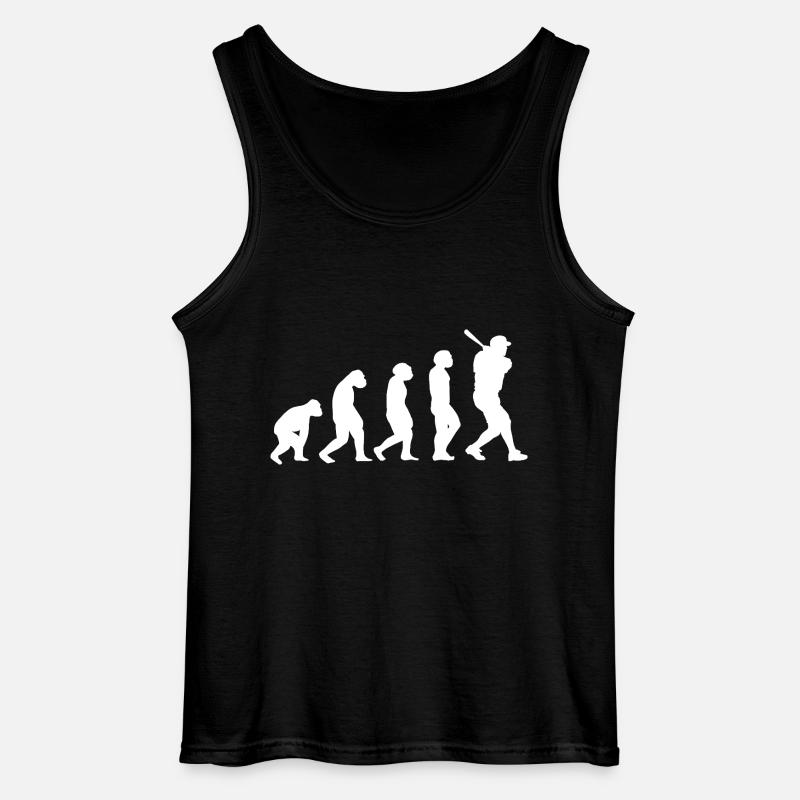 Baseballspieler Evolution Baseball - Gildan Männer Tank Top - Schwarz
