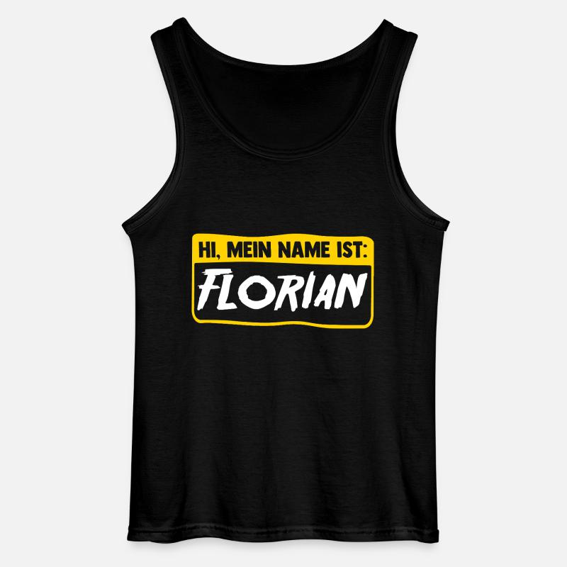 Florian - Gildan Männer Tank Top - Schwarz