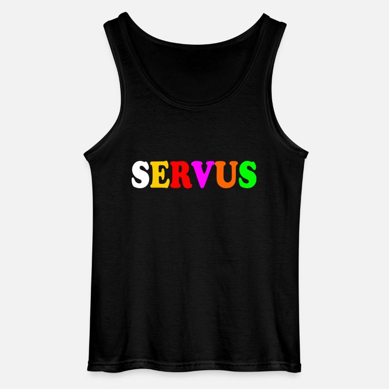 servus - Gildan Männer Tank Top - Schwarz