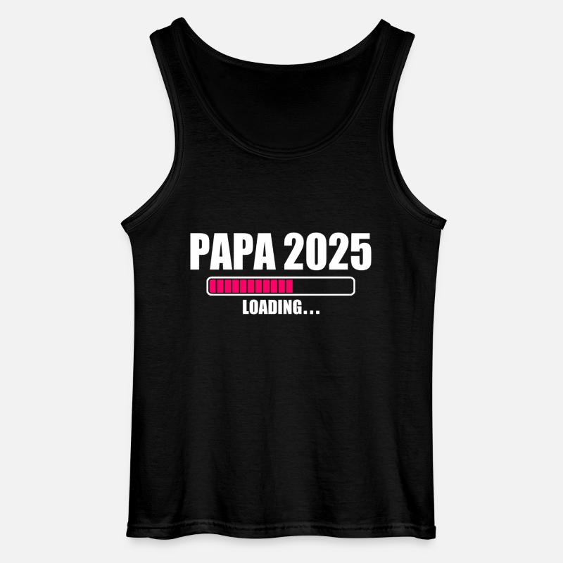 Papa 2025 - Gildan Männer Tank Top - Schwarz