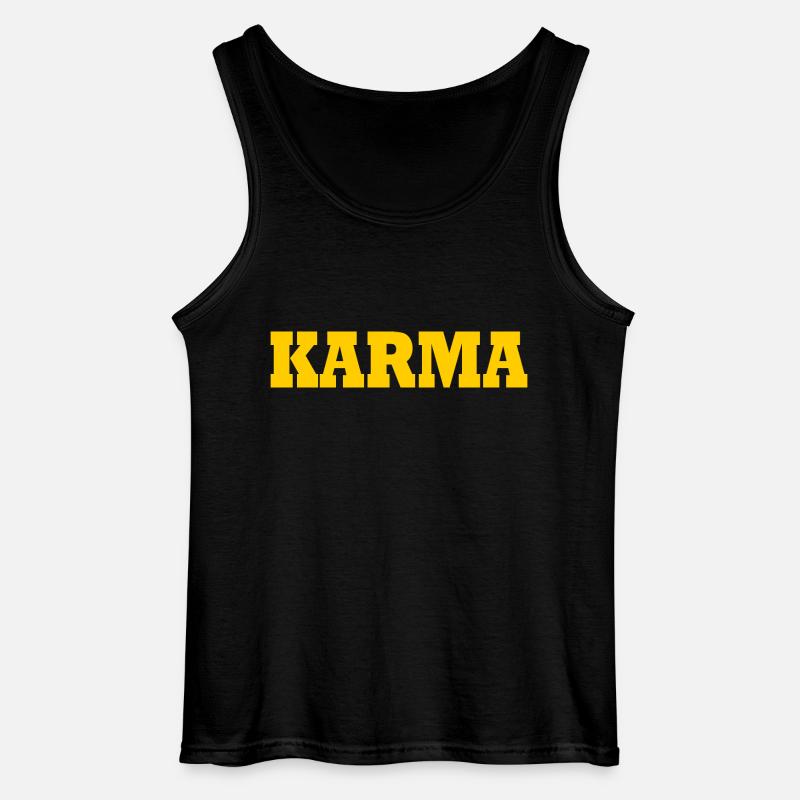 Karma - Gildan Männer Tank Top - Schwarz