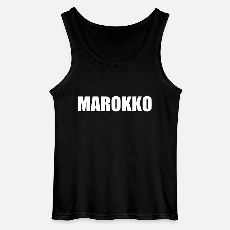 Marokko - Gildan Männer Tank Top - Schwarz