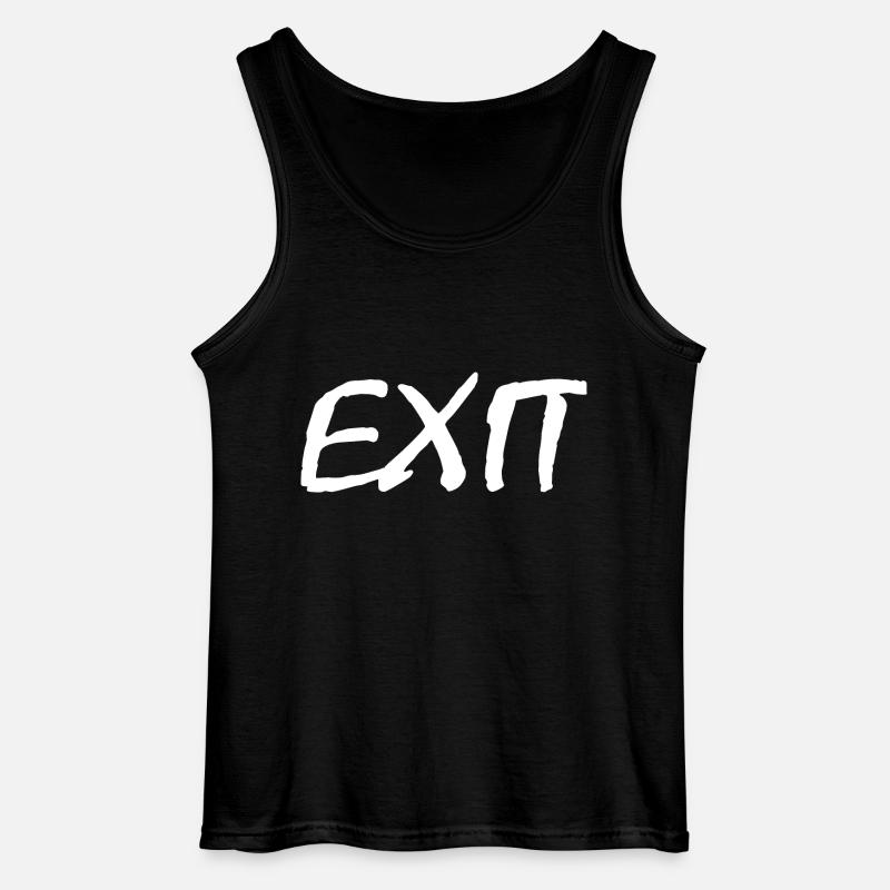 Exit - Gildan Men’s Tank Top - black