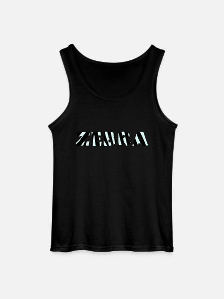 zebra - Gildan Männer Tank Top - Schwarz