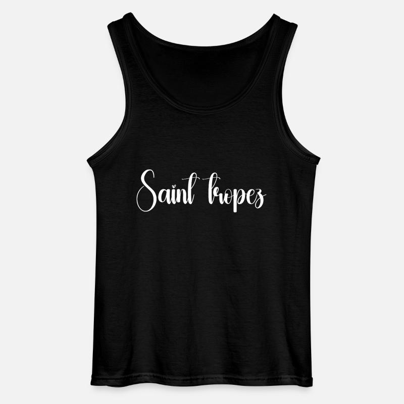 Saint Tropez - Gildan Männer Tank Top - Schwarz