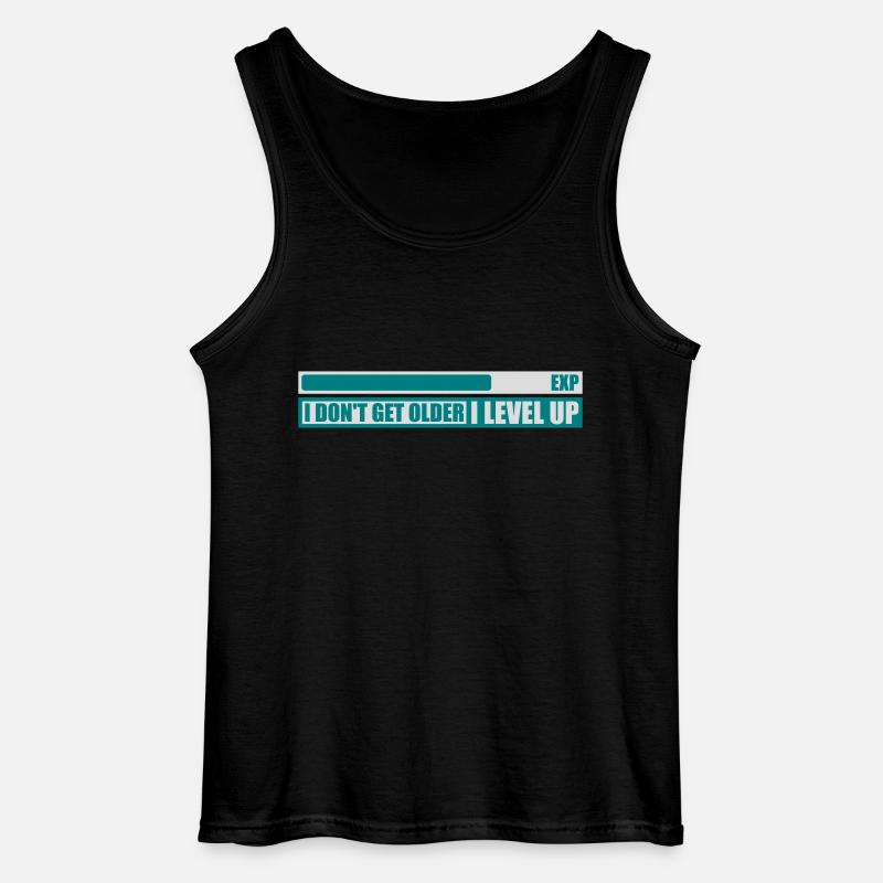 get older level up - Gildan Männer Tank Top - Schwarz
