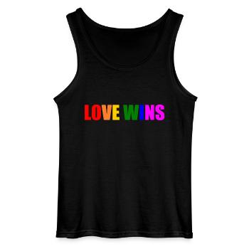 Love wins - Gildan Männer Tank Top - Schwarz - Vorne - AI Model Male 185 dark (185cm)