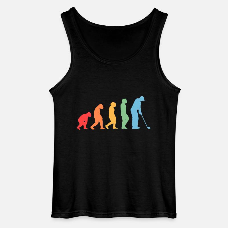 Golfspieler Evolution Golf - Gildan Männer Tank Top - Schwarz