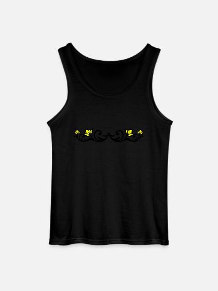 Floral Element - Gildan Men’s Tank Top - black