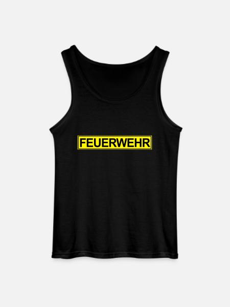 Feuerwehr Neon klein - Gildan Männer Tank Top - Schwarz