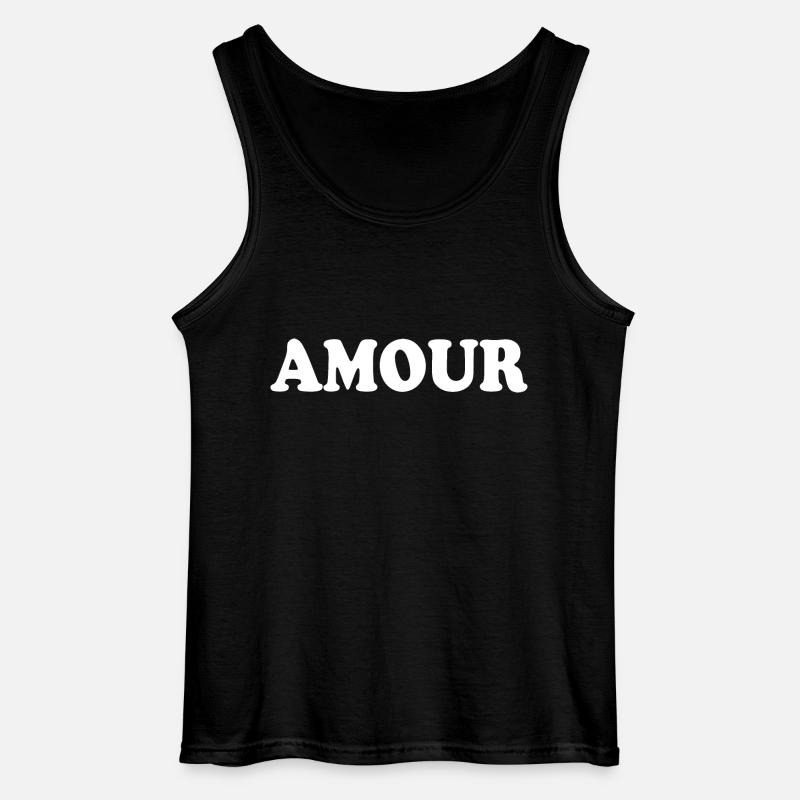 Amour - Gildan Männer Tank Top - Schwarz