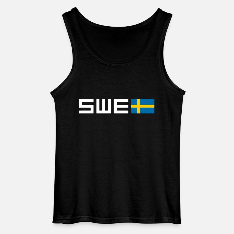 Schweden - Gildan Männer Tank Top - Schwarz