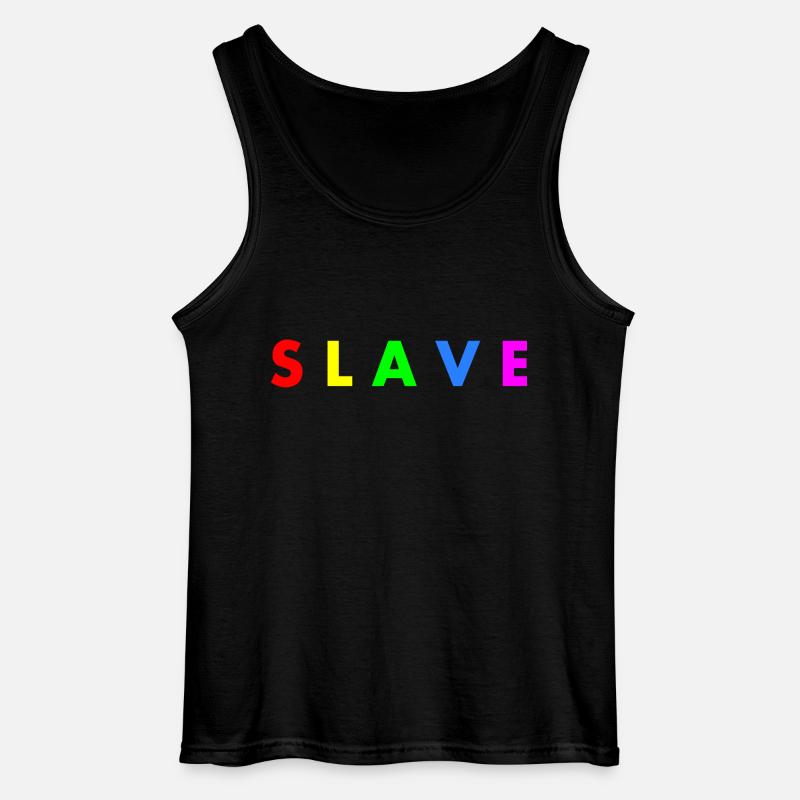 Slave - Gildan Männer Tank Top - Schwarz