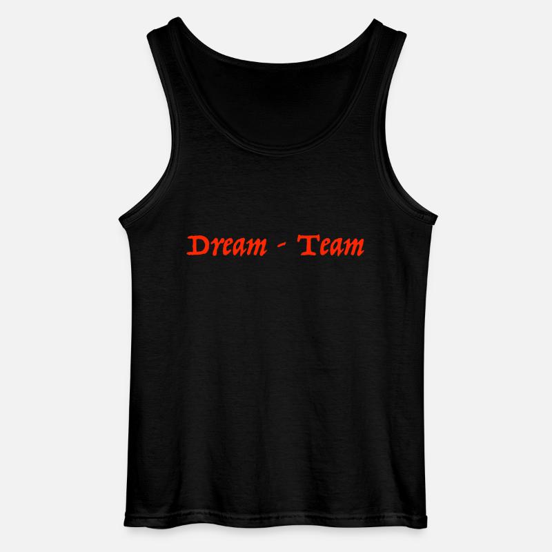 dream team - Gildan Männer Tank Top - Schwarz