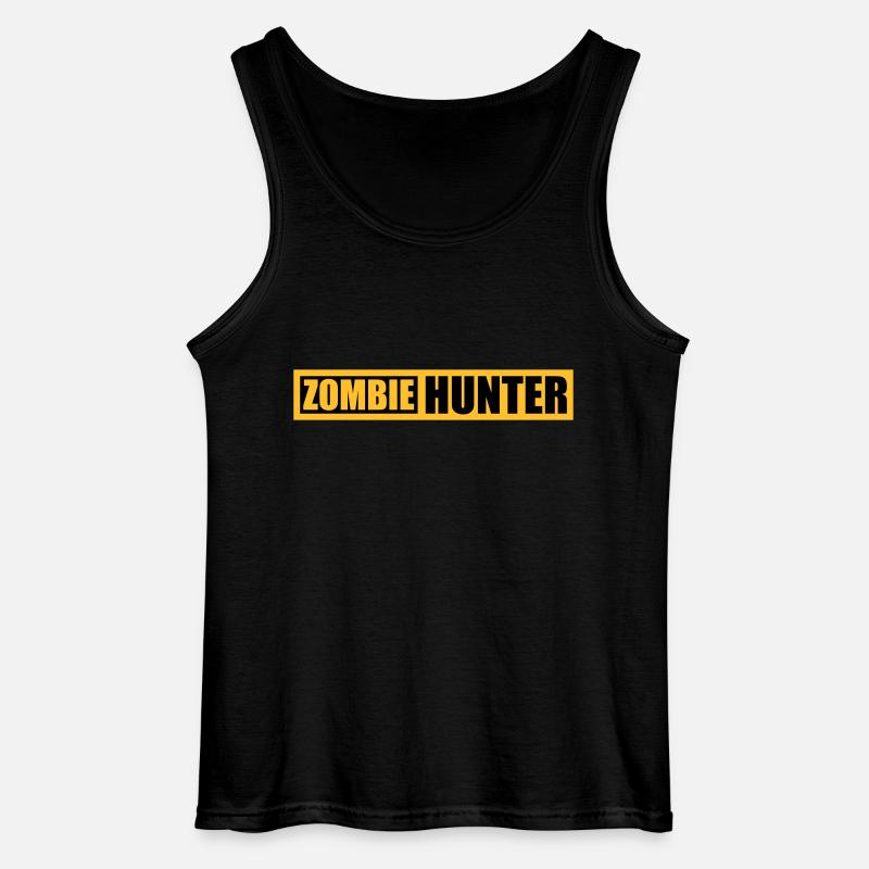 zombie hunter Halloween Zitat - Gildan Männer Tank Top - Schwarz