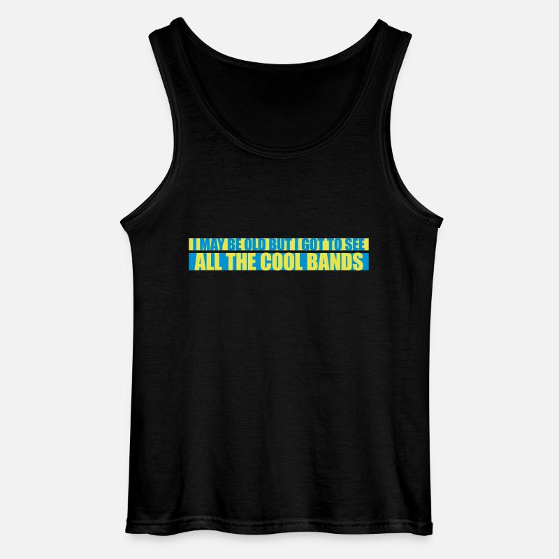 I may be old - Gildan Men’s Tank Top - black