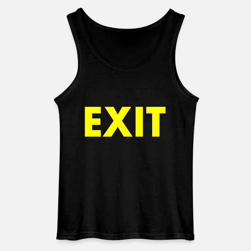 Exit - Gildan Men’s Tank Top - black