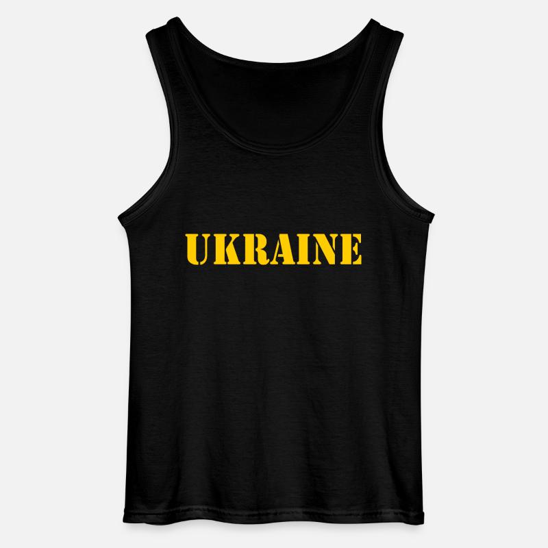 Ukraine - Gildan Männer Tank Top - Schwarz