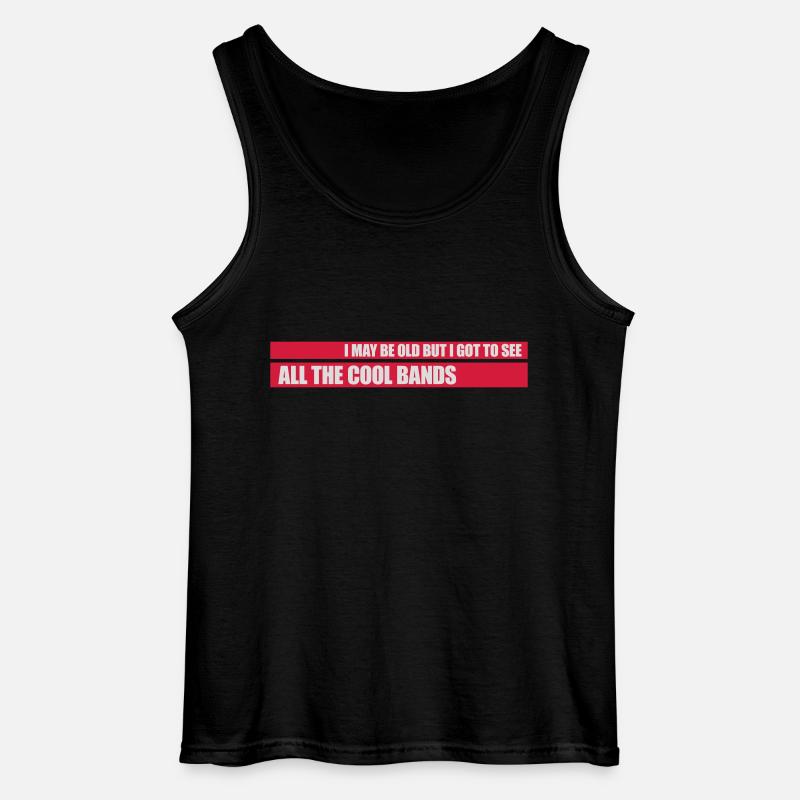 I may be old - Gildan Männer Tank Top - Schwarz