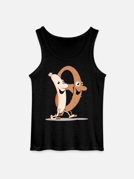 brezn und weisswurscht - Gildan Männer Tank Top - Schwarz