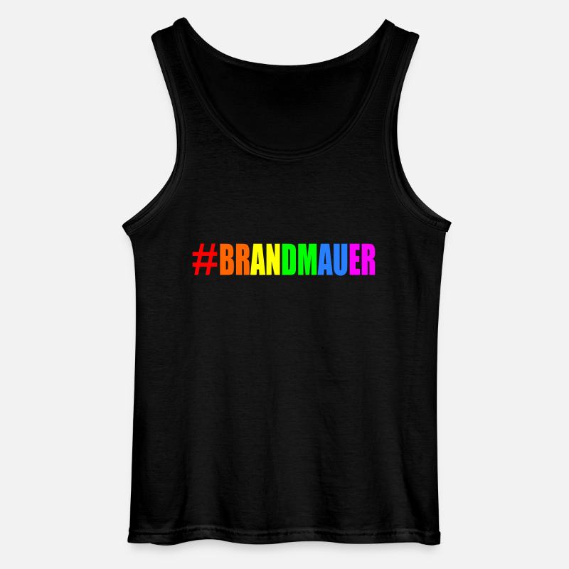 brandmauer - Gildan Männer Tank Top - Schwarz