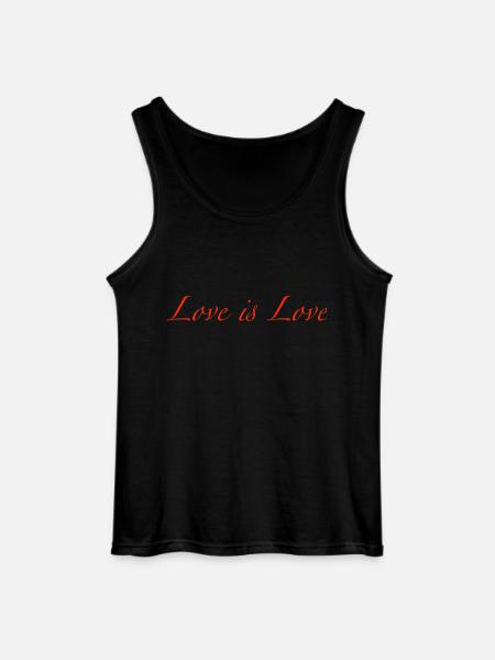 love is love - Gildan Men’s Tank Top - black