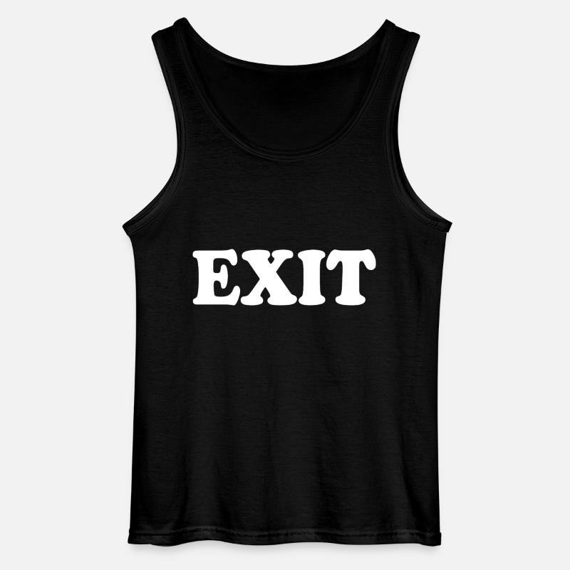 Exit - Gildan Men’s Tank Top - black