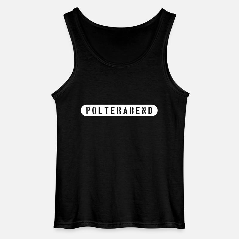 Polter Abend - Gildan Männer Tank Top - Schwarz