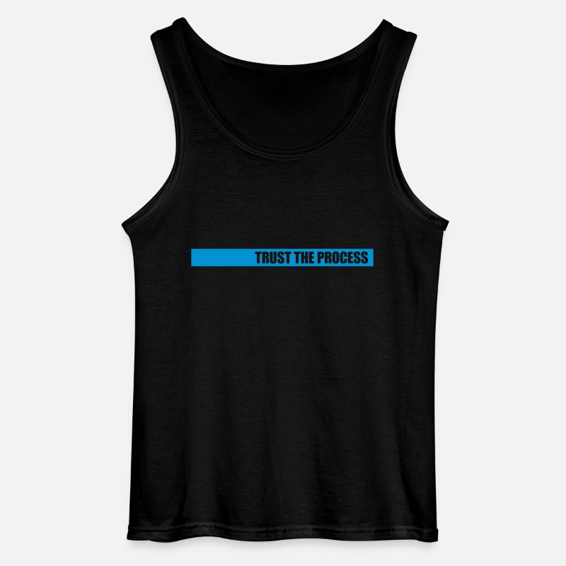 trust the process Zitat - Gildan Männer Tank Top - Schwarz